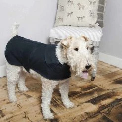 Buy 🎁 Mutt & Hounds Mutts & Hounds Wax Waterproof 🐕 Dog 🧥 Coat 🌟 -Lords & Labradors Sales mutts hounds wax dog coat navy lifestyle