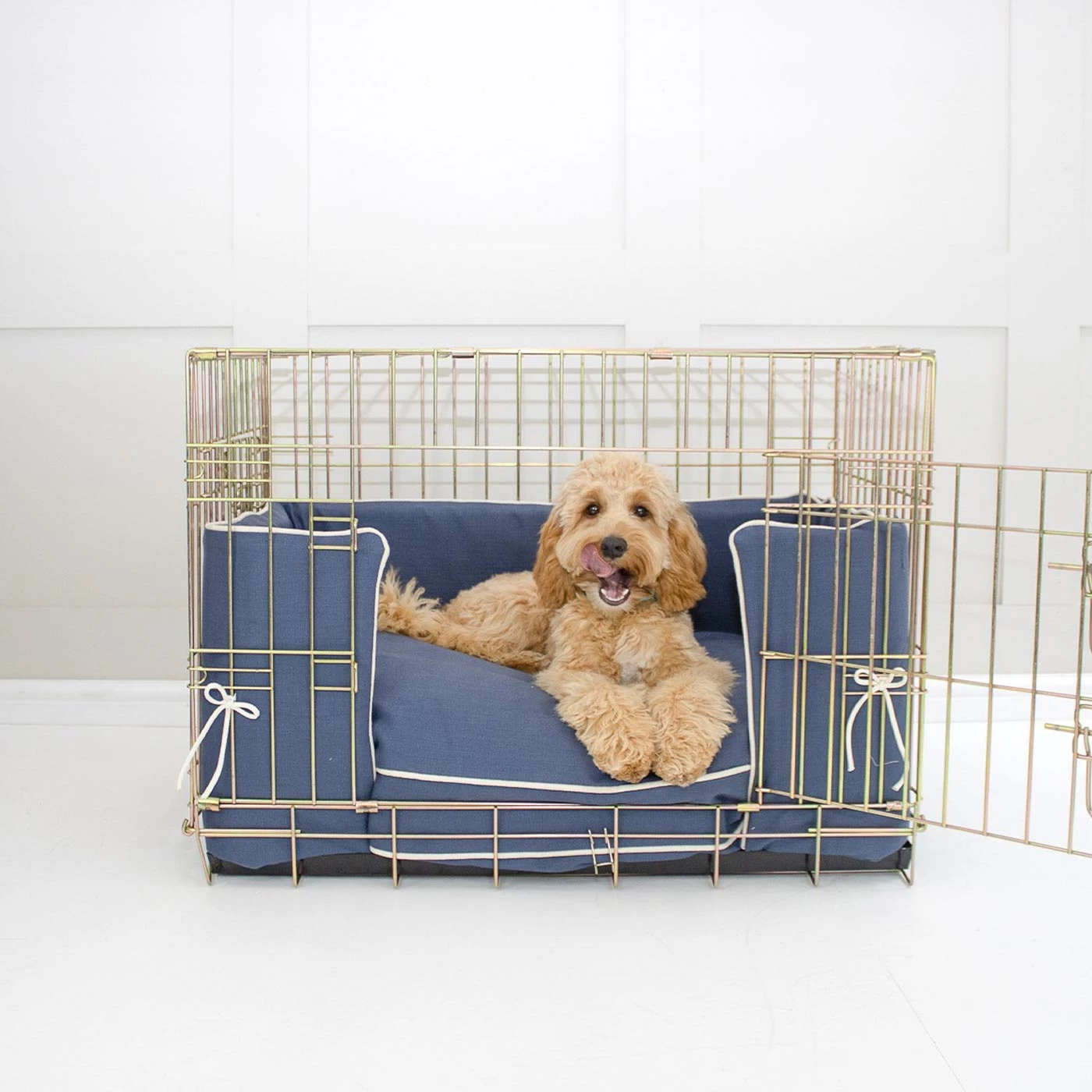 Deals ๐ Personalised ๐ Dog Crate Bumper in Savanna Indigo by Lords & Labradors ๐ 1 Deals ๐ Personalised ๐ Dog Crate Bumper in Savanna Indigo by Lords & Labradors ๐
