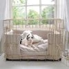 Hot Sale 💯 Personalised 🐶 Dog Crate Bumper in Savanna Oatmeal by Lords & Labradors 🤩