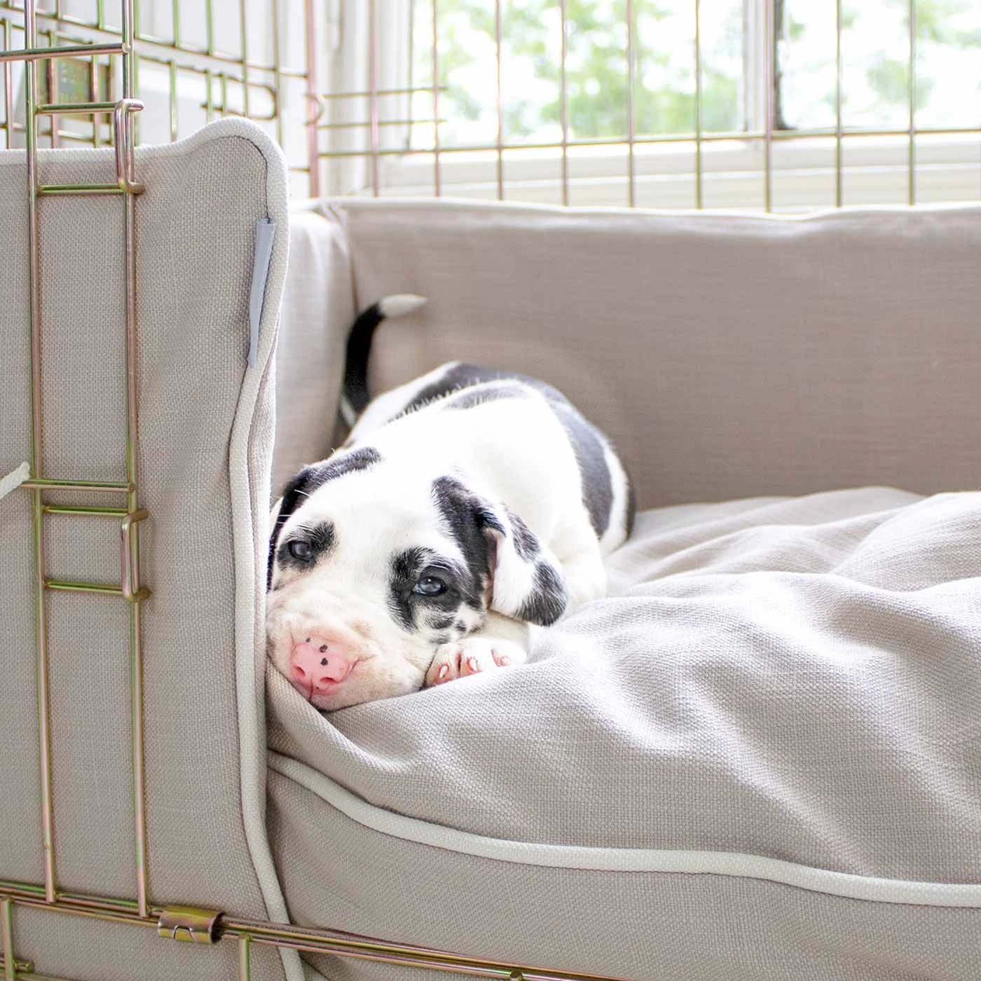 Hot Sale 💯 Personalised 🐶 Dog Crate Bumper in Savanna Oatmeal by Lords & Labradors 🤩 4 Hot Sale 💯 Personalised 🐶 Dog Crate Bumper in Savanna Oatmeal by Lords & Labradors 🤩 - Image 4