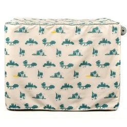 Budget 🤩 Personalised 🐶 Dog Crate Cover in Central Park by Lords & Labradors 💯 -Lords & Labradors Sales personalised dog crate cover in central park by lords labradors back