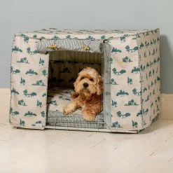 Budget 🤩 Personalised 🐶 Dog Crate Cover in Central Park by Lords & Labradors 💯