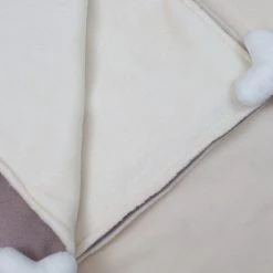 Outlet 🤩 Personalised 🦮 Dog & Puppy Cosy Tweed Blanket By Lords & Labradors 👏 -Lords & Labradors Sales personalised dog puppy cosy tweed blanket by lords labradors blush herringbone inside