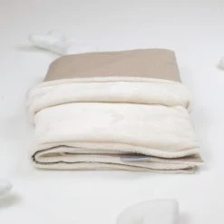 Coupon 🧨 Personalised 🐶 Dog & Puppy Savanna Blanket By Lords & Labradors 🔔 -Lords & Labradors Sales personalised dog puppy savanna blanket by lords labradors oatmeal front