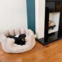 New 🎉 Lords & Labradors Personalised High Wall Savanna Bed For 🦮 Dogs ⌛ -Lords & Labradors Sales personalised high wall savanna bed for dogs oatmeal lifestyle dog