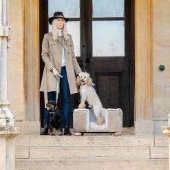 Best Sale 💯 Lords & Labradors Personalised Mushroom Velvet Chesterfield 🦮 Dog Bed ✔️