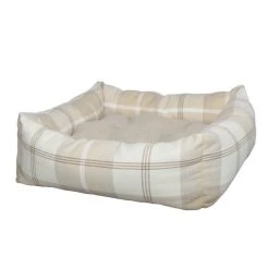 Best reviews of 🎉 Lords & Labradors Personalised Neutral Tweed Box Bed For 🐕 Dogs 👏 -Lords & Labradors Sales personalised neutral tweed box bed for dogs side studio