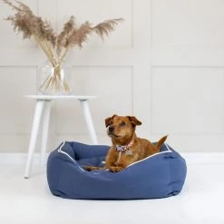 Promo 🥰 Lords & Labradors Personalised Savanna Box Bed For 🐕 Dogs 🛒 -Lords & Labradors Sales personalised savanna box bed for dogs indigo dog