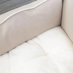 Promo 🥰 Lords & Labradors Personalised Savanna Box Bed For 🐕 Dogs 🛒 -Lords & Labradors Sales personalised savanna box bed for dogs oatmeal close up