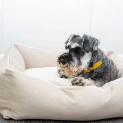 Promo 🥰 Lords & Labradors Personalised Savanna Box Bed For 🐕 Dogs 🛒 -Lords & Labradors Sales personalised savanna box bed for dogs oatmeal studio