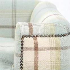 Coupon 🌟 Lords & Labradors Personalised Tetford Chesterfield in Duck Egg Tweed ✨ -Lords & Labradors Sales personalised tetford chesterfield in duck egg tweed close up