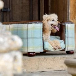 Buy โค๏ธ Lords & Labradors Personalised Tetford ๐ฆฎ Dog Chesterfield in Tan Leather & Duck Egg Tweed ๐ 8 Buy โค๏ธ Lords & Labradors Personalised Tetford ๐ฆฎ Dog Chesterfield in Tan Leather & Duck Egg Tweed ๐ -Lords & Labradors Sales personalised tetford dog chesterfield in tan leather duck egg tweed side