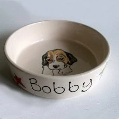 Cheapest 🛒 Portrait 🦮 Dog Bowl by Purple Glaze - Straight 🔥 -Lords & Labradors Sales portrait dog bowl by purple glaze straight bobby