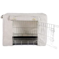 Wholesale 🧨 Dog Crate Set in Regency Stripe by Lords & Labradors ❤️ -Lords & Labradors Sales regency cotton cover studio