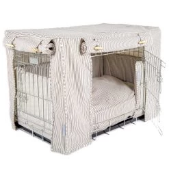 Wholesale 🧨 Dog Crate Set in Regency Stripe by Lords & Labradors ❤️ -Lords & Labradors Sales regency full set cotton studio