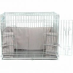 Wholesale 🧨 Dog Crate Set in Regency Stripe by Lords & Labradors ❤️ -Lords & Labradors Sales regency stripe crate set by lords labradors bumper