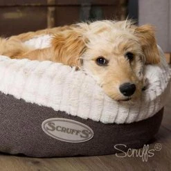 Top 10 🤩 Scruffs Ellen Donut Pet Bed 👍 -Lords & Labradors Sales scruffs ellen donut pet bed brown close up
