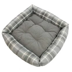 Best deal 🥰 Lords & Labradors Neutral Tweed Box Bed For 🦮 Dogs 🧨 -Lords & Labradors Sales the neutral tweed box bed for dogs grey studio