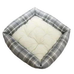 Best deal 🥰 Lords & Labradors Neutral Tweed Box Bed For 🦮 Dogs 🧨 -Lords & Labradors Sales the neutral tweed box bed for dogs grey top studio