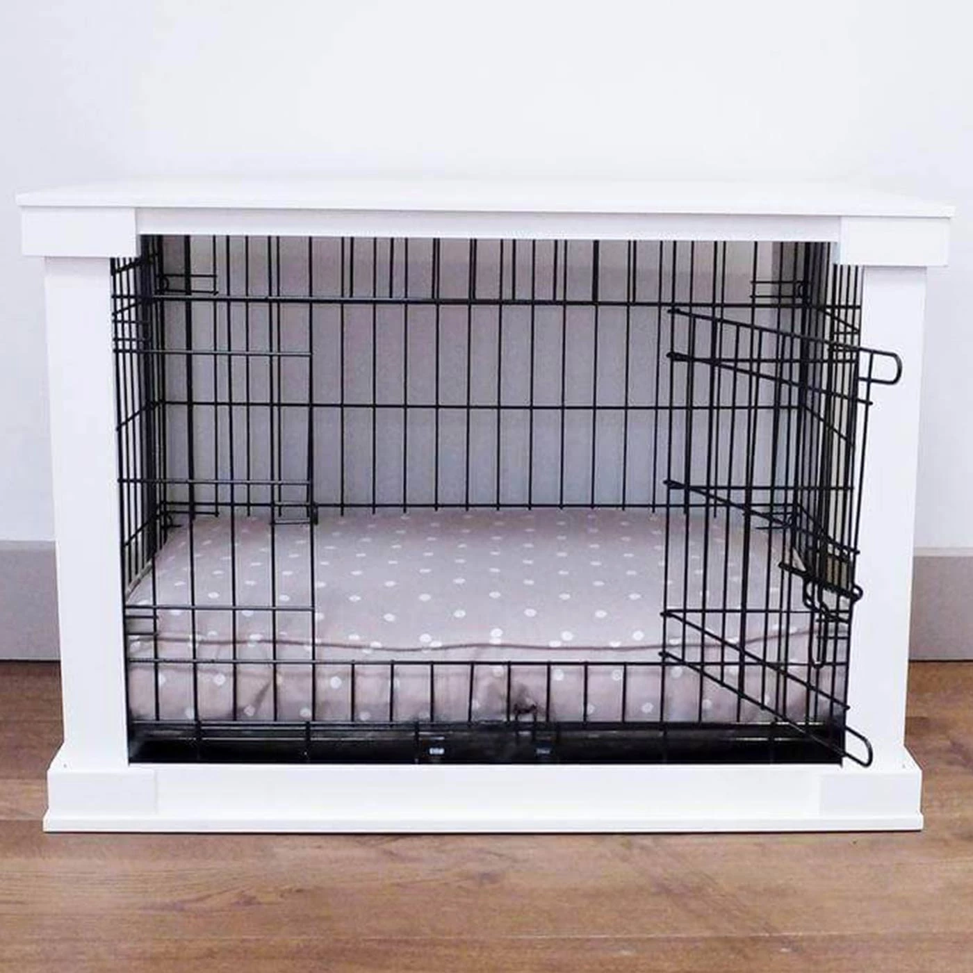 Cheapest 😍 Lords & Labradors White Wooden 🐶 Dog Crate Cover & Crate Combo ✨ 2 Cheapest 😍 Lords & Labradors White Wooden 🐶 Dog Crate Cover & Crate Combo ✨ - Image 2